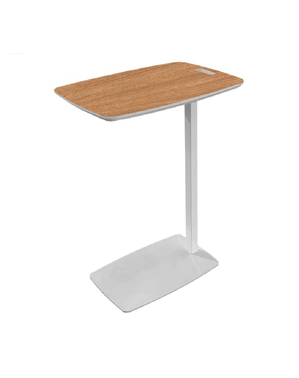 Mesa de estudio modelo Aura color blanco. Tiene bajo con hueco y